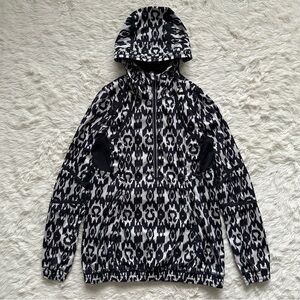 Lululemon Jacket Run Willpower 1/2 Zip Hooded Pullover Windbreaker Ikat 4